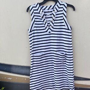 Kate Spade Black and White Striped Top